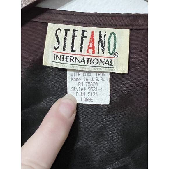 VTG 90s Tapestry Vest Unisex Large Route 66 Hot Rods Hollywood Travel USA - Picture 9 of 14